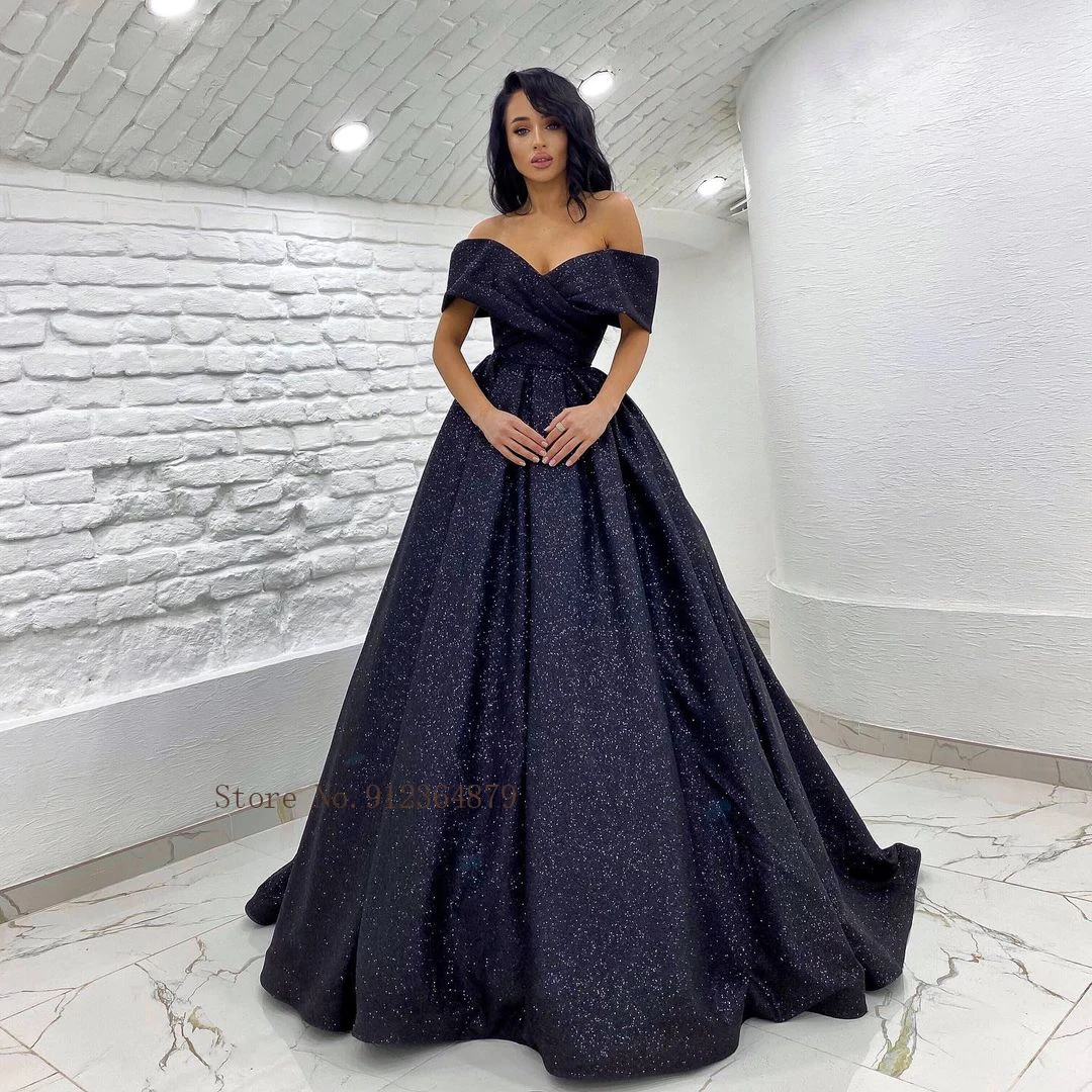 Eleegant Gliter Tulle Evening Dresses Off Shoulder Sweetheart Ball Grown Vestido De Festa Plus Size Custom Made
Eleegant Gliter Tulle Evening Dresses Off Shoulder Sweetheart Ball Grown Vestido De Festa Plus Size Custom Made