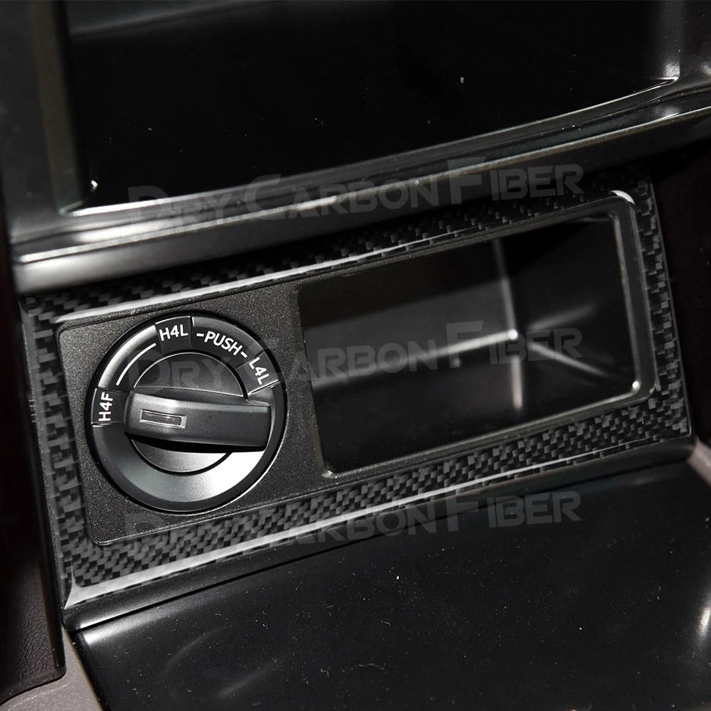 Автомобильная панель переключателя четырехколесного привода из углеродного волокна, отделка, рамка, Наклейка для Toyota Land Cruiser Prado 2010-2018, аксе... 
Автомобильная панель переключателя четырехколесного привода из углеродного волокна, отделка, рамка, Наклейка для Toyota Land Cruiser Prado 2010-2018, аксе...