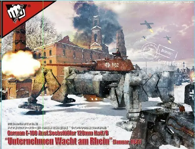 Modelcollect UA72181 Fist of War Germany E-100-B Heavy Tank Armored Car 1/72
Modelcollect UA72181 Fist of War Germany E-100-B Heavy Tank Armored Car 1/72