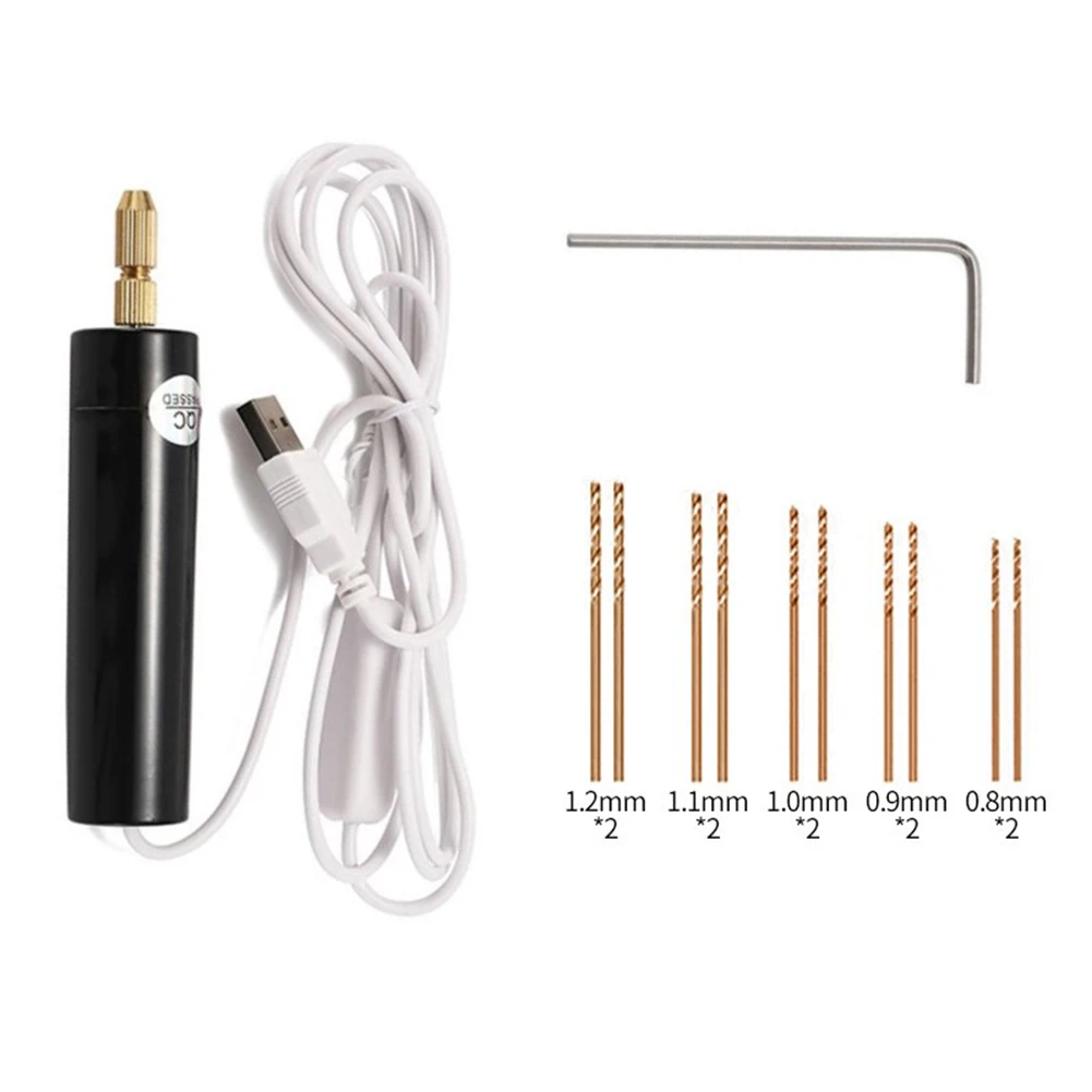 USB Mini Electric Drill Kit With M35 Drill Bits For Drilling Wood Paper Plastic Board Aluminum Board Circuit Board
USB Mini Electric Drill Kit With M35 Drill Bits For Drilling Wood Paper Plastic Board Aluminum Board Circuit Board