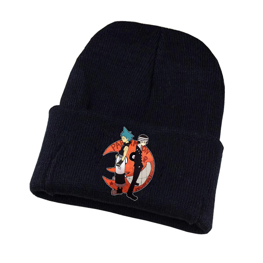 Teenagers Cartoon Knitted Caps Women Men Skullcap Autumn Winter Elastic Beanies Cap For anime Soul Eater Knitted hat
Teenagers Cartoon Knitted Caps Women Men Skullcap Autumn Winter Elastic Beanies Cap For anime Soul Eater Knitted hat