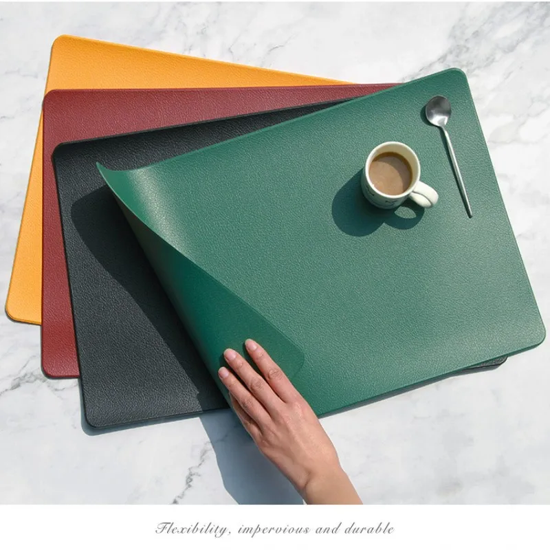 1/2/4 pcs Nordic Style Leather Dining Mat Non-Slip Heat Insulation Waterproof Family Hotel Wedding Party Table Western Food Mat
1/2/4 pcs Nordic Style Leather Dining Mat Non-Slip Heat Insulation Waterproof Family Hotel Wedding Party Table Western Food Mat