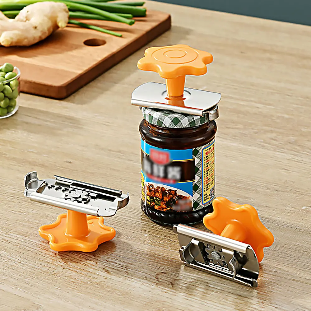 

Adjustable Multi-Function Bottle Cap Opener Stainless Steel Lids Off Jar Opener Labor-Saving Screw Can Opener for Kitchen Gadget