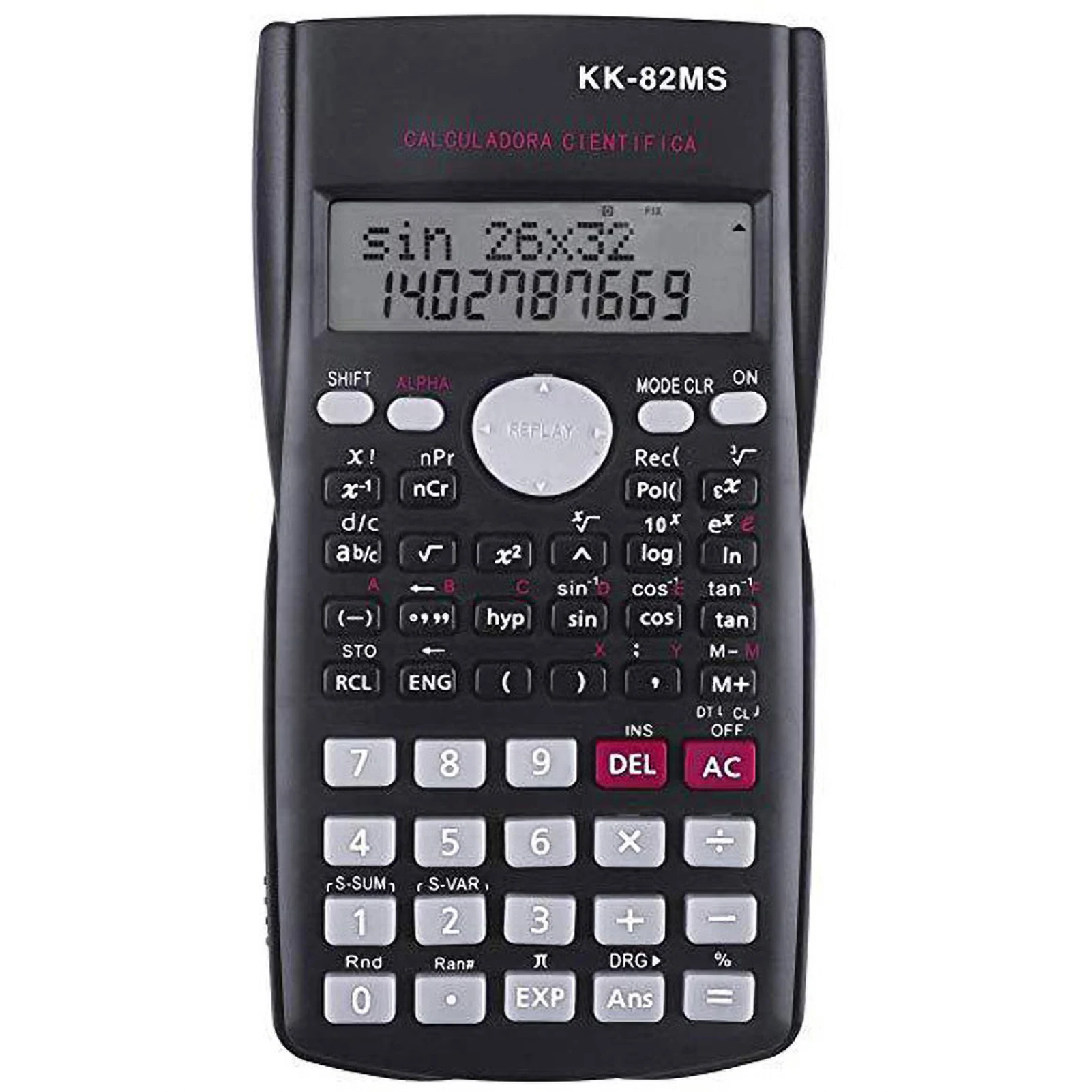 

12 Digit Scientific Calculator with 240 Functions and 2-Line Screen Multi-purpose Portable Student Calculator for Math Teaching