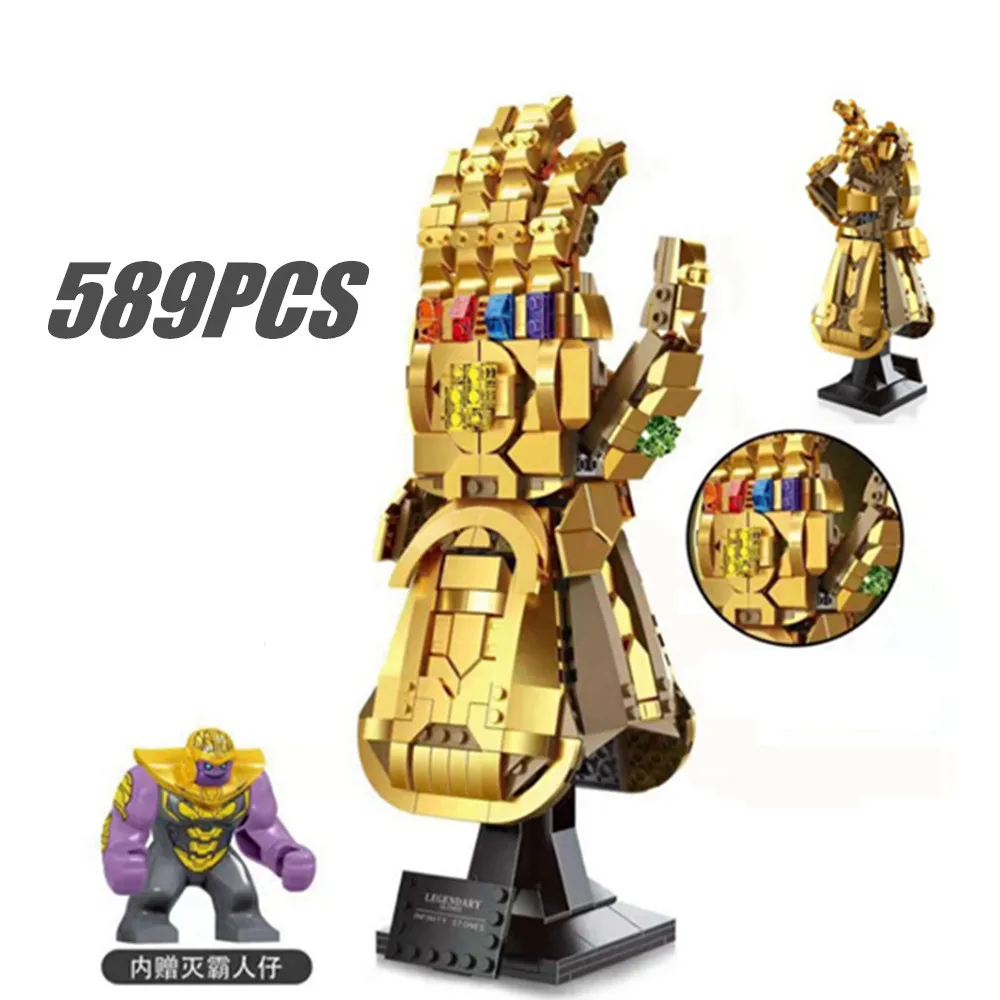 Disney Marvels Avengers Toy Ironman Thanos Infinity Glove Gauntlet Super Heroes Weapon 76191 Building Block Brick Kid Gift
Disney Marvels Avengers Toy Ironman Thanos Infinity Glove Gauntlet Super Heroes Weapon 76191 Building Block Brick Kid Gift
