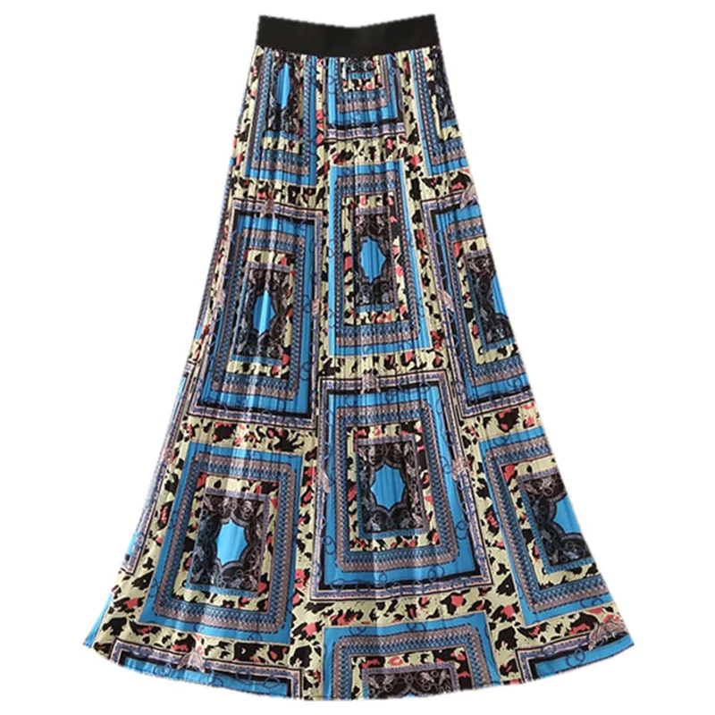 TFETTERS Retro Pleated Skirt Women Spring and Summer New Ethnic Style Elastic High Waist Plaid Skirt Print Long Skirts for Women
TFETTERS Retro Pleated Skirt Women Spring and Summer New Ethnic Style Elastic High Waist Plaid Skirt Print Long Skirts for Women