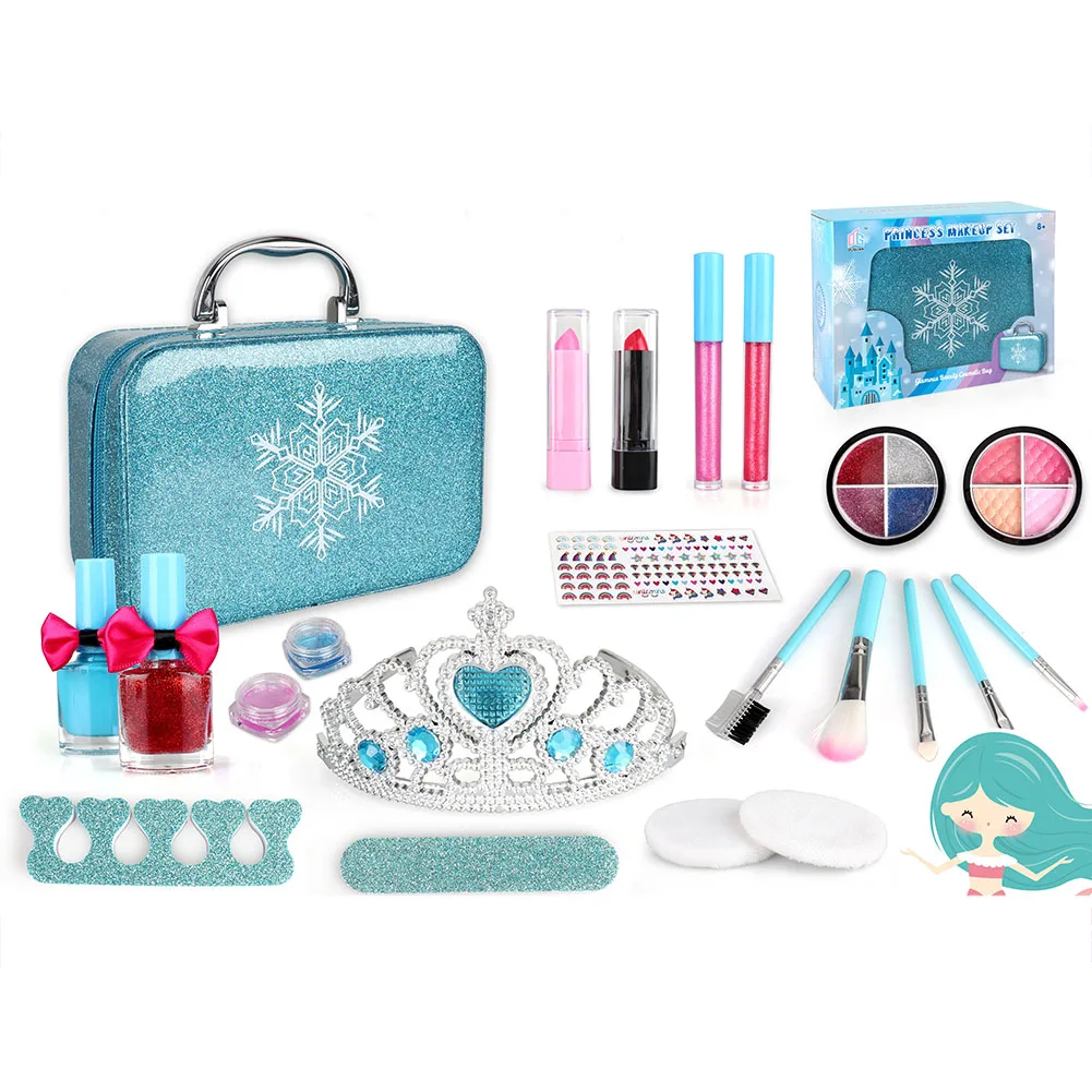 New Washable Makeup Toy Kit Pretend Play Toy for Kids with a Storage Case Makeup Toy Set for Birthday Kids Make Up Kit
New Washable Makeup Toy Kit Pretend Play Toy for Kids with a Storage Case Makeup Toy Set for Birthday Kids Make Up Kit