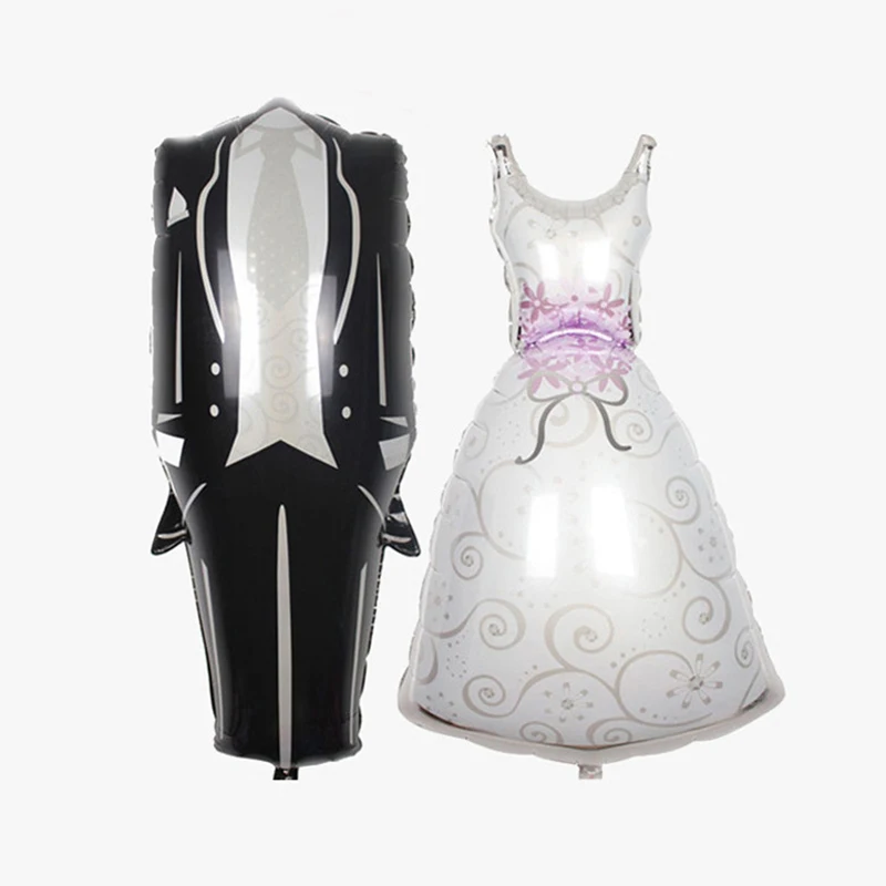 1/2 Pcs Groom and Bride Wedding Dress Balloons Aluminum Film Ballon Wedding Party Decoration Adult Valentine's Day Supplies
1/2 Pcs Groom and Bride Wedding Dress Balloons Aluminum Film Ballon Wedding Party Decoration Adult Valentine's Day Supplies