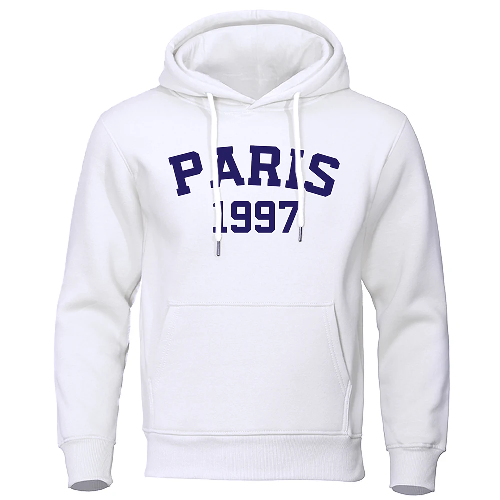 Paris 1997 Street City Letter Printed Couple Hooded Street Hip Hop Clothes Cotton Loose Fleece Hoodies Oversize Casual Pullover
Paris 1997 Street City Letter Printed Couple Hooded Street Hip Hop Clothes Cotton Loose Fleece Hoodies Oversize Casual Pullover