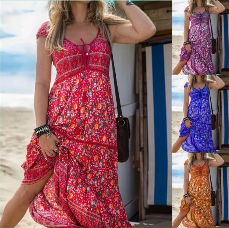 Women Casual Loose Vest Tank Dress Summer Sexy Boho Bow Hole Belt Ruffles Elegant Party Maxi Dress Big Large Dresses Robe Femme
Women Casual Loose Vest Tank Dress Summer Sexy Boho Bow Hole Belt Ruffles Elegant Party Maxi Dress Big Large Dresses Robe Femme