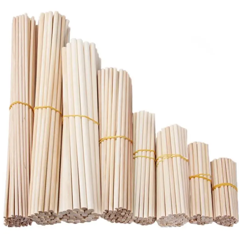 Round Wooden Stick for Crafts Food Ice Lollies and Model Making Cake Dowel DIY Durable Dowel Building Model Woodworking Tool
Round Wooden Stick for Crafts Food Ice Lollies and Model Making Cake Dowel DIY Durable Dowel Building Model Woodworking Tool
