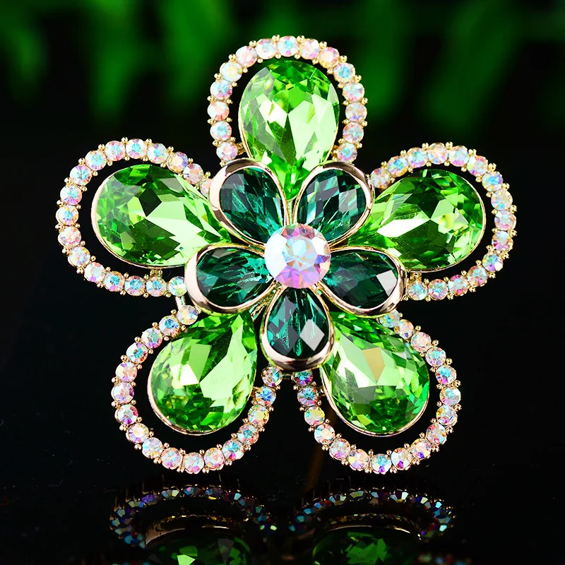 Shining Crystal Flower Corsage Jewelry For Women Brand Design Statement Bouttoniere Gold Plated Wedding Brooches Pins
Shining Crystal Flower Corsage Jewelry For Women Brand Design Statement Bouttoniere Gold Plated Wedding Brooches Pins