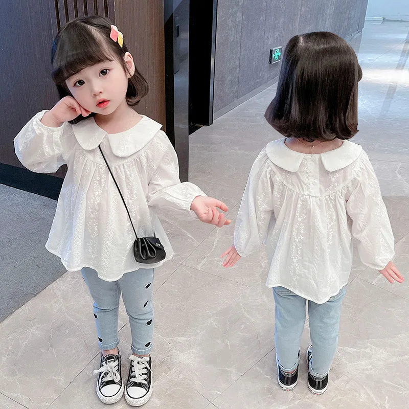 1-10 Years Spring Autumn Girls Blouses Children Clothing Long Sleeve Tops White Solid Lace Princess Spring Autumn Girls Blouses
1-10 Years Spring Autumn Girls Blouses Children Clothing Long Sleeve Tops White Solid Lace Princess Spring Autumn Girls Blouses
