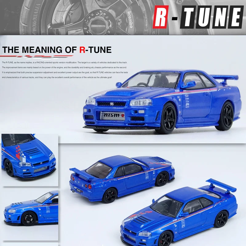 1:64 INNO GTR R34 SKYLINE NISMO R TUNE R1 голубая модель автомобиля из сплава коллекция миниатюрных машинок игрушки для детей
1:64 INNO GTR R34 SKYLINE NISMO R TUNE R1 голубая модель автомобиля из сплава коллекция миниатюрных машинок игрушки для детей