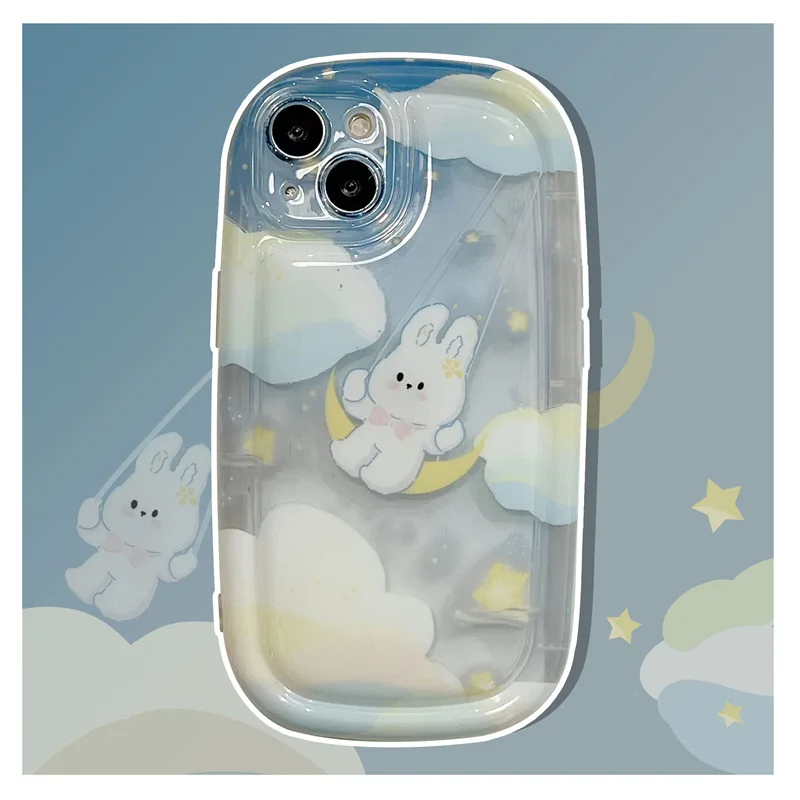 Creative Soap Cloud Moon Star Rabbit Phone Case Cover for IPhone 11 12 13 14 Pro X XR XS Max Shockproof Case for IPhone 14 Cases
Creative Soap Cloud Moon Star Rabbit Phone Case Cover for IPhone 11 12 13 14 Pro X XR XS Max Shockproof Case for IPhone 14 Cases
