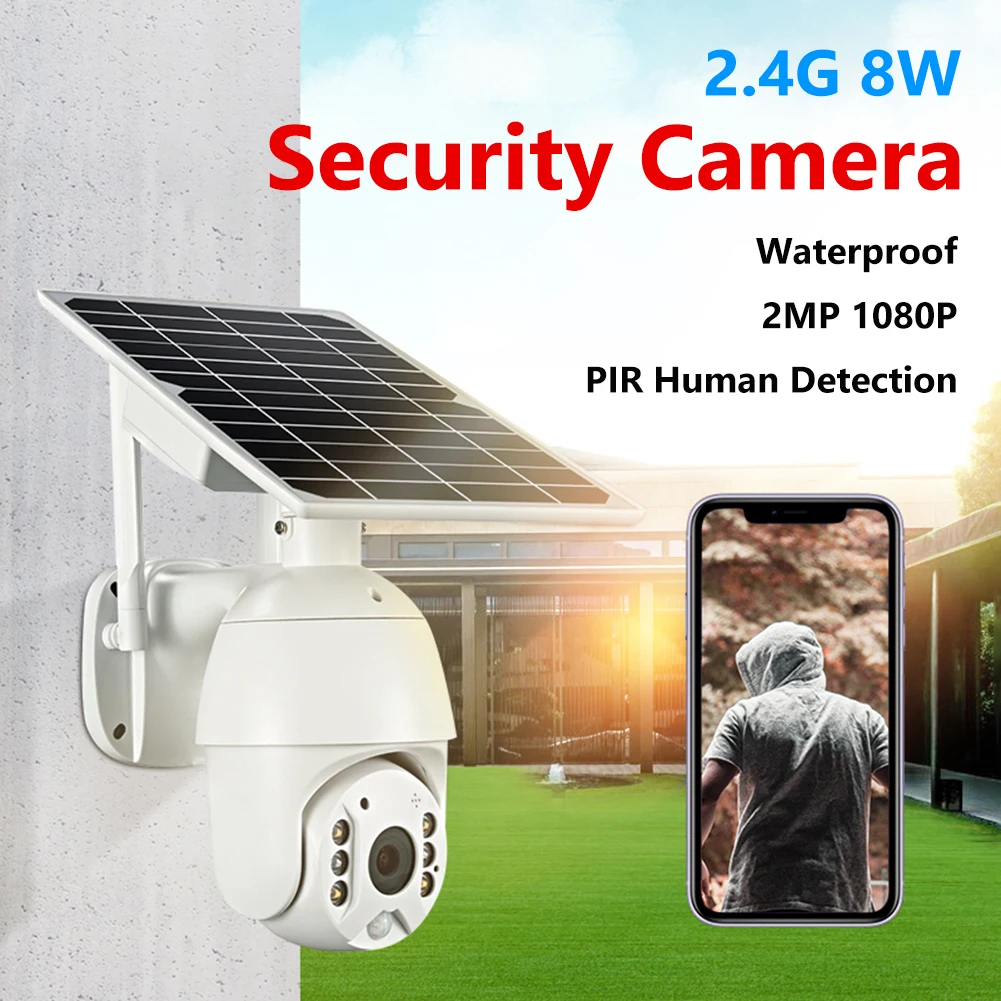 2.4G WiFi/4G Surveillance Camera Two-way Audio 2MP 1080P HD Solar Panel Security Camera Infrared Night Vision for Indoor Outdoor
2.4G WiFi/4G Surveillance Camera Two-way Audio 2MP 1080P HD Solar Panel Security Camera Infrared Night Vision for Indoor Outdoor
