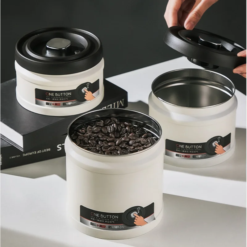 304 Stainless Steel Vacuum Sealed Tank Coffee Bean Storage Tank Coffee Tank Milk Powder Tank Kitchen Food Press Storage Tank
304 Stainless Steel Vacuum Sealed Tank Coffee Bean Storage Tank Coffee Tank Milk Powder Tank Kitchen Food Press Storage Tank