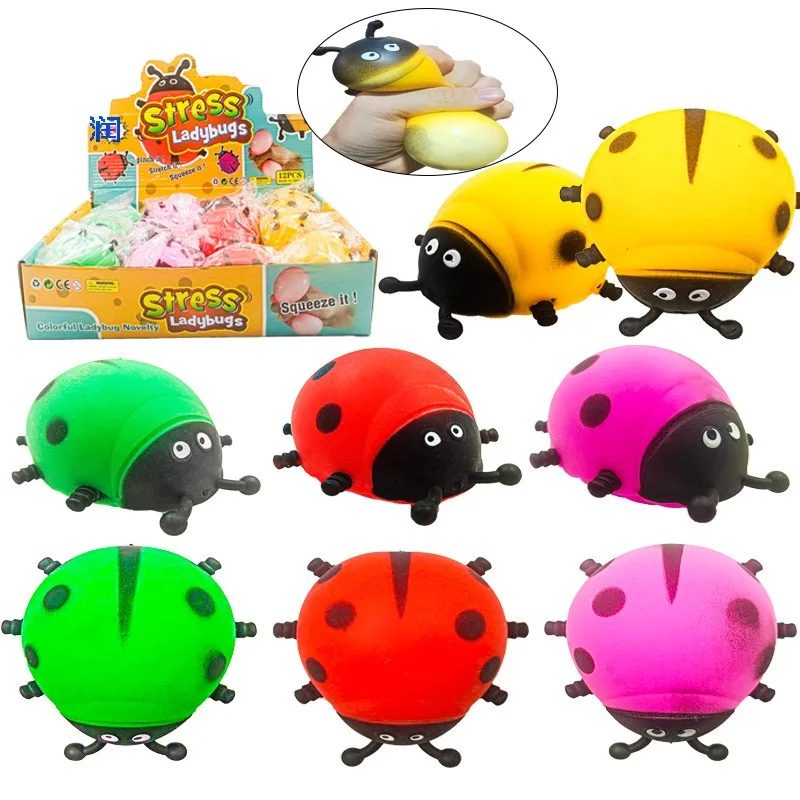 New strange and cute 7-star ladybird kneading music tpr simulation insect flour venting ball trickster decompression toy
New strange and cute 7-star ladybird kneading music tpr simulation insect flour venting ball trickster decompression toy