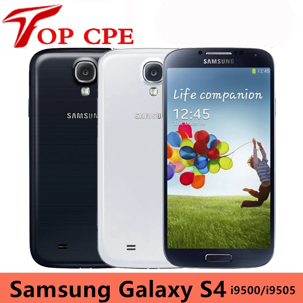 Оригинальный разблокированный Samsung Galaxy S4 i9500 i9505 android Wi-Fi GPS 5 0 дюйма 2 Гб ОЗУ 16 ПЗУ 13