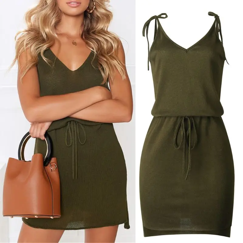 2019 Summer Women V Neck Lace-Up Strap Backless Sleeveless Casual Mini Wrap Dres DropShip
2019 Summer Women V Neck Lace-Up Strap Backless Sleeveless Casual Mini Wrap Dres DropShip