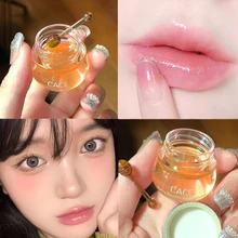 1PC Natural Honey Cherry Blossom Lip Balm Waterproof Long-lasting Moisturizing Lipstick Anti-drying Hydration Lips Care Cosmetic