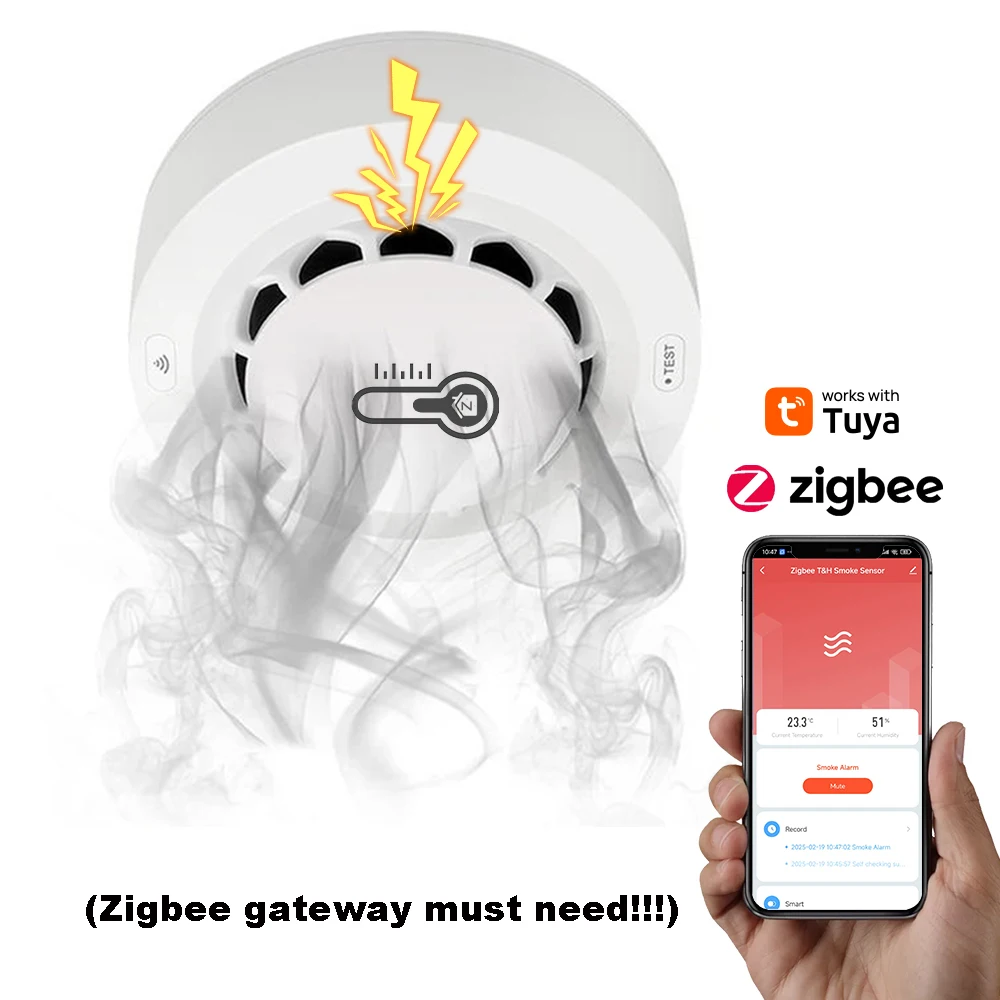 Детектор дыма ONENUO Wi-Fi/Zigbee
Детектор дыма ONENUO Wi-Fi/Zigbee