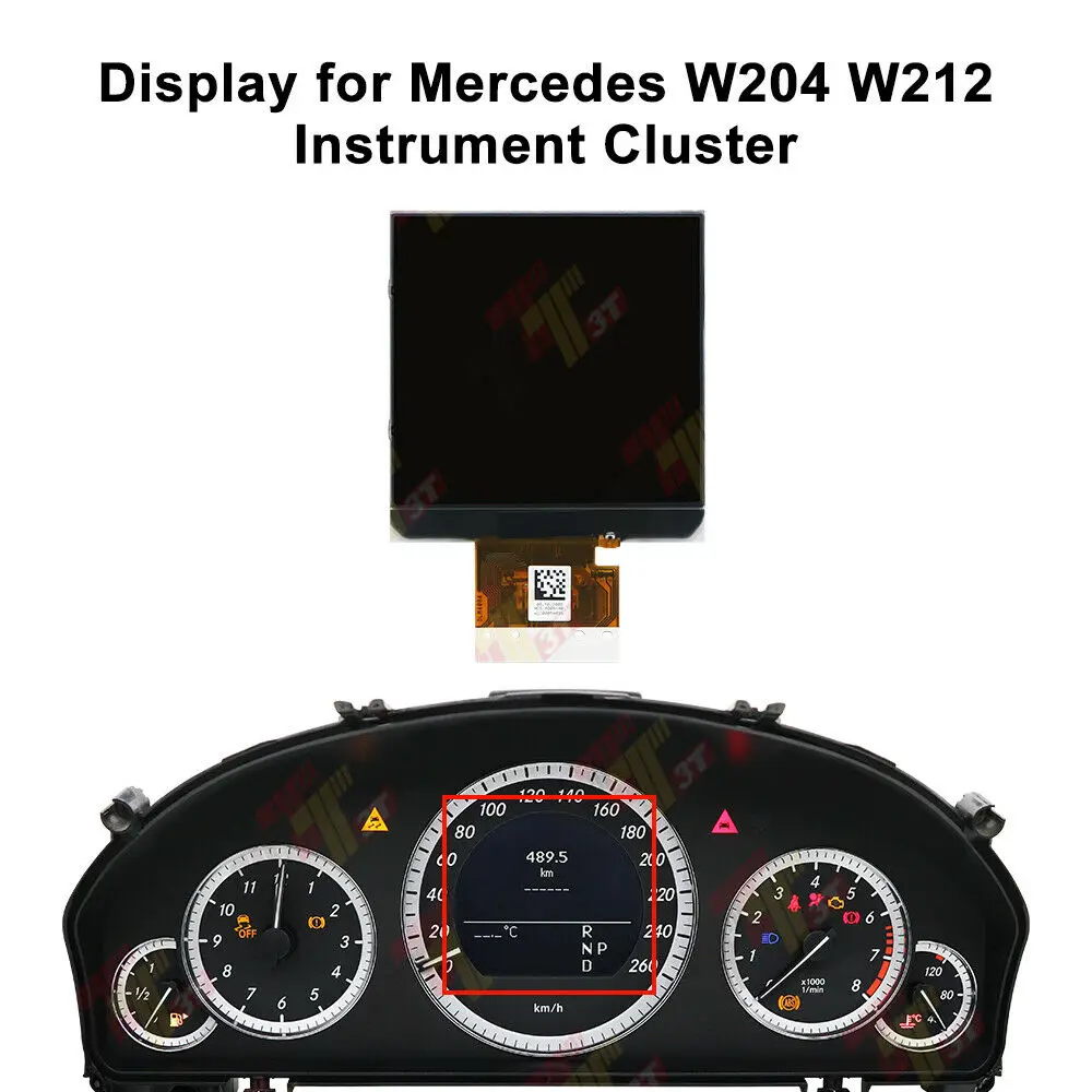 Монохромный спидометр ЖК-дисплей экран для Mercedes Benz W204 W212 набор инструментов