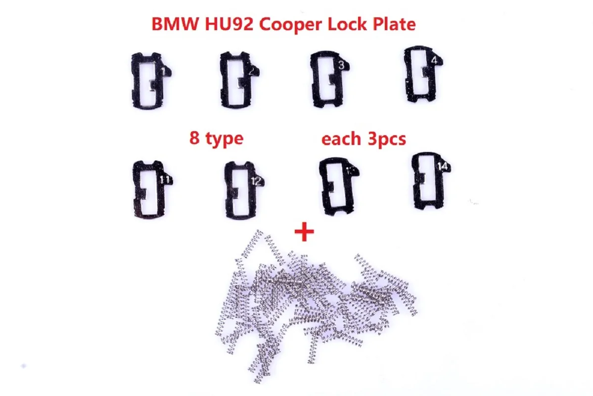 

(24pcs) HU92 For BMW Car Lock Reed Locking Plate HU92 Car Locks Tablets Lock Spring Locking Plate Auto Locksmith Repairing Word