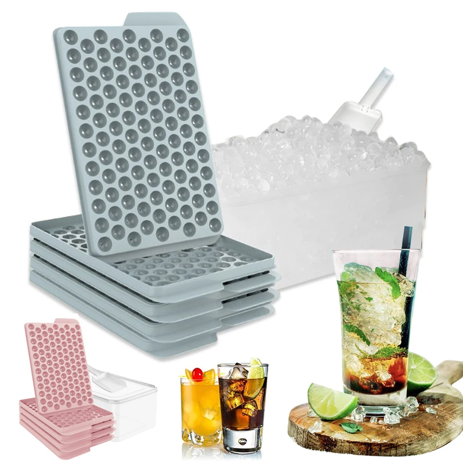 104 Grid Mini Ice Cube Tray Mold Food Grade Small Ice Cube Maker Mould Easy Release Round Ice Molds Trays For Whiskey Cold Drink
104 Grid Mini Ice Cube Tray Mold Food Grade Small Ice Cube Maker Mould Easy Release Round Ice Molds Trays For Whiskey Cold Drink
