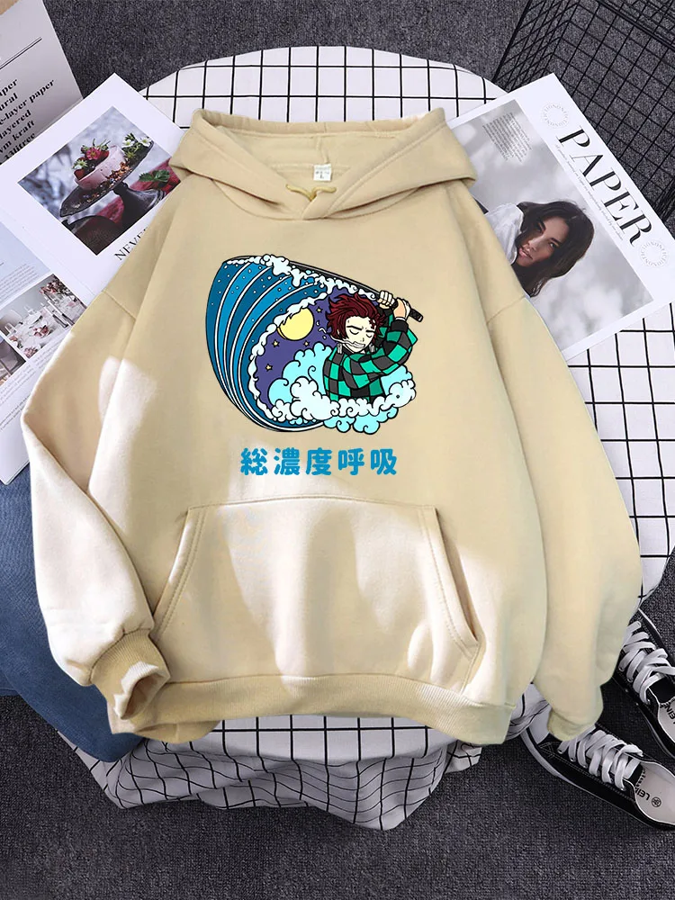 Anime Demon Slayer Water Breathing Slayer wave star moon Women Hoodie Simple Loose Sweatshirts Harajuku Warm Pullovers Sweats
Anime Demon Slayer Water Breathing Slayer wave star moon Women Hoodie Simple Loose Sweatshirts Harajuku Warm Pullovers Sweats