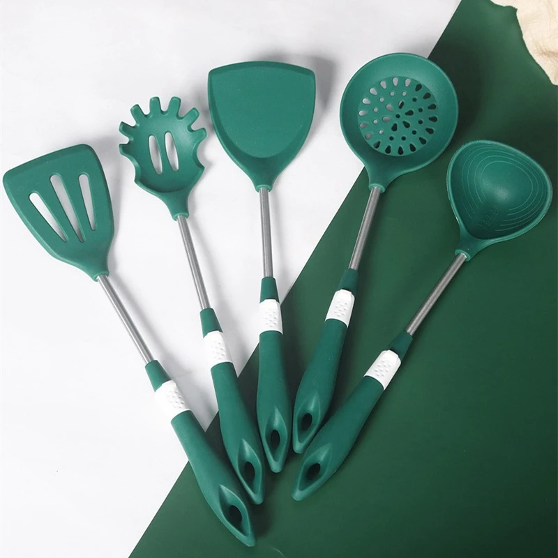 Multiple Style Long Handle Silicone Spatula Non-Stick Anti-Scald Soup Spoon Colander Shovel Household Kitchen Cooking Tools
Multiple Style Long Handle Silicone Spatula Non-Stick Anti-Scald Soup Spoon Colander Shovel Household Kitchen Cooking Tools