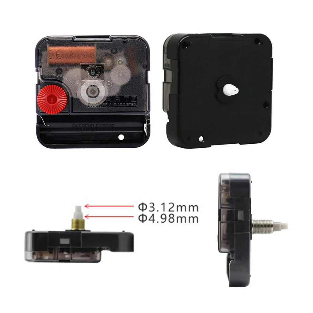 Silent Non-ticking Clock Movement Mechanism Motor Battery Operated Clockwork for DIY Wall Repair Replacement Kit (No Hands)
Silent Non-ticking Clock Movement Mechanism Motor Battery Operated Clockwork for DIY Wall Repair Replacement Kit (No Hands)