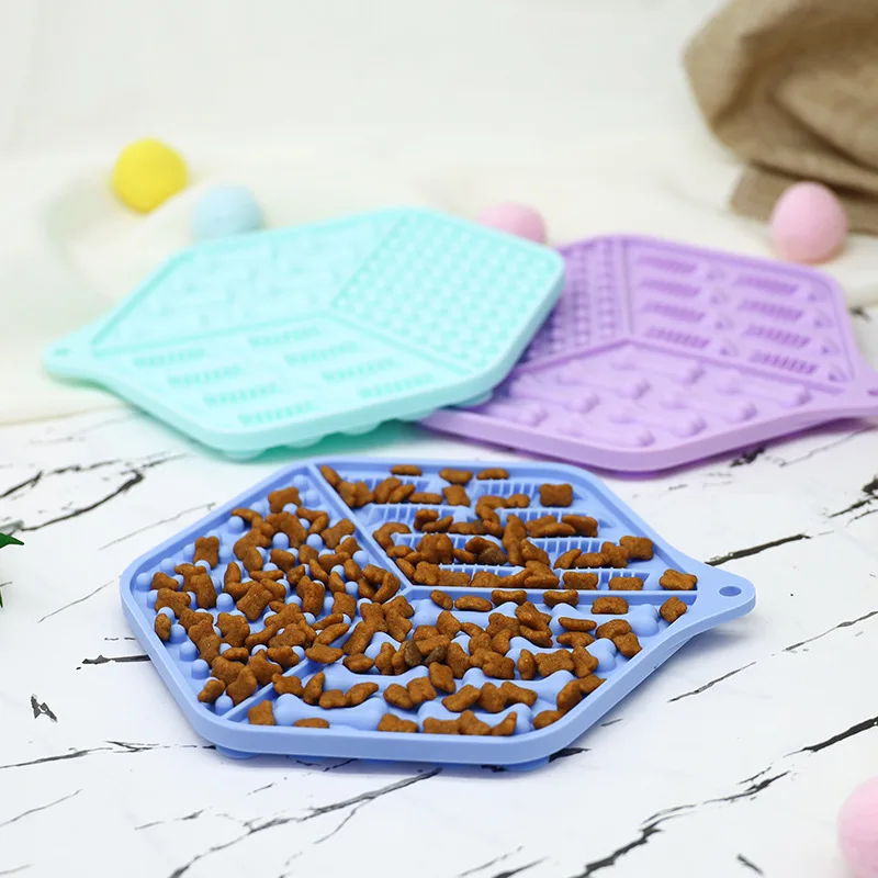 

Silicone Pet Slow Food Tray Cat Dog Licking Pad Bowl Puppy Snack Feeder with Suction Cup Pet Feeding Training Perros Accesorios