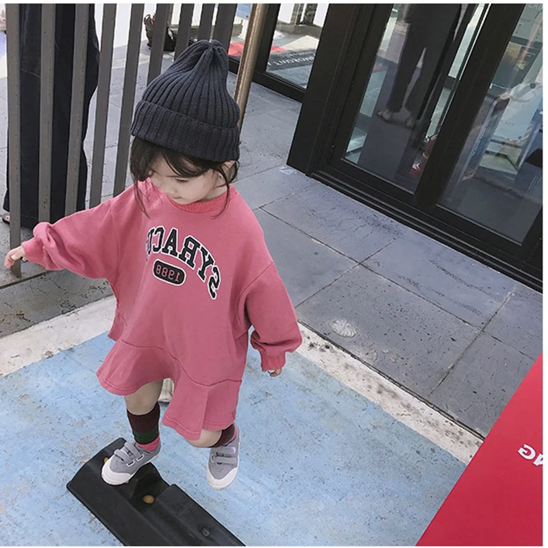 Girls Sweater Dress Spring Antumn Children's Long Sleeve Loose Tops Toddler Girl Pullover Sport Sweatshirt Baby Clothing Costum
Girls Sweater Dress Spring Antumn Children's Long Sleeve Loose Tops Toddler Girl Pullover Sport Sweatshirt Baby Clothing Costum
