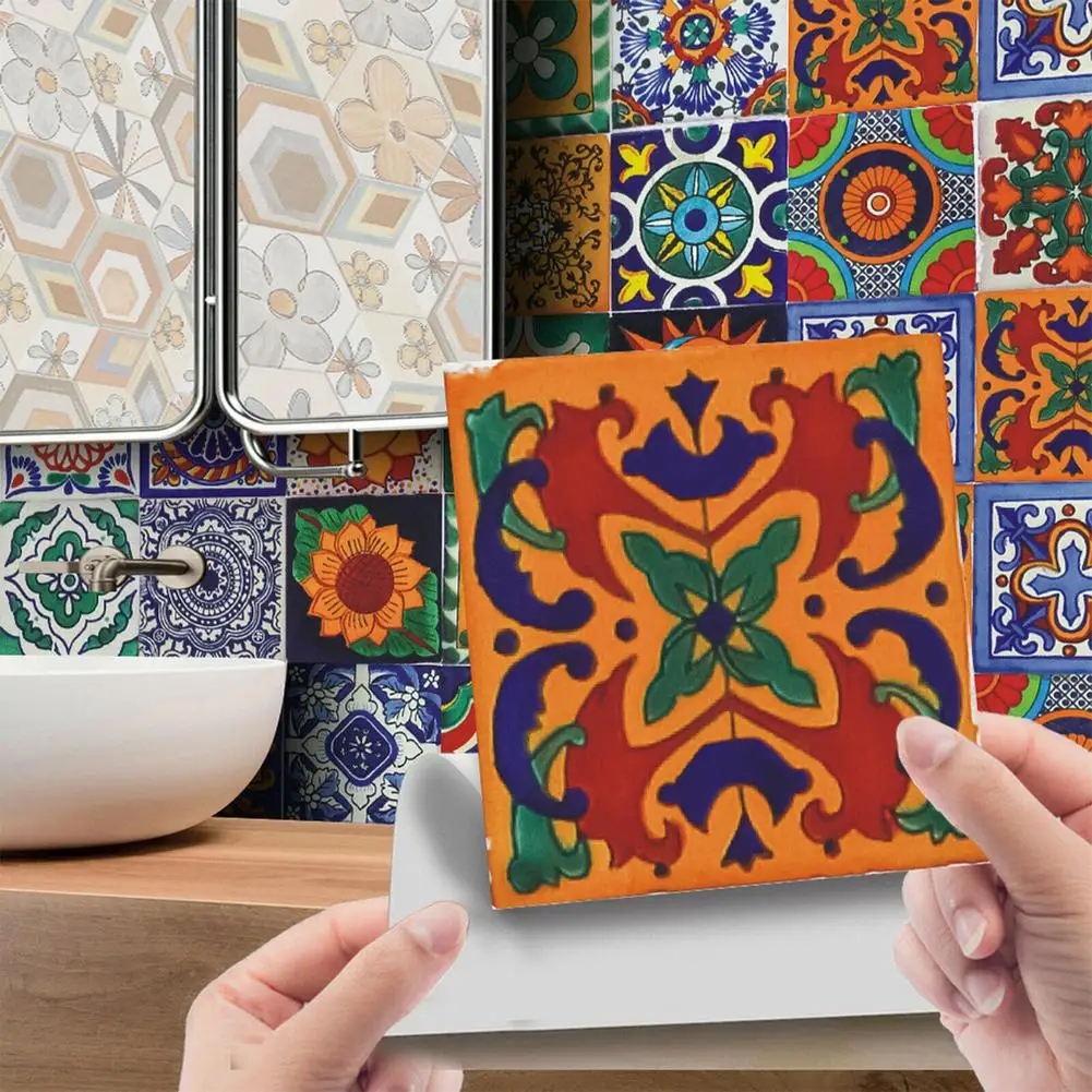 24pcs Vintage Pattern Tile Sticker Adhesive Waterproof Brick Wall Stickers Kitchen Bathroom Table Wall Decor Home Decoration
24pcs Vintage Pattern Tile Sticker Adhesive Waterproof Brick Wall Stickers Kitchen Bathroom Table Wall Decor Home Decoration