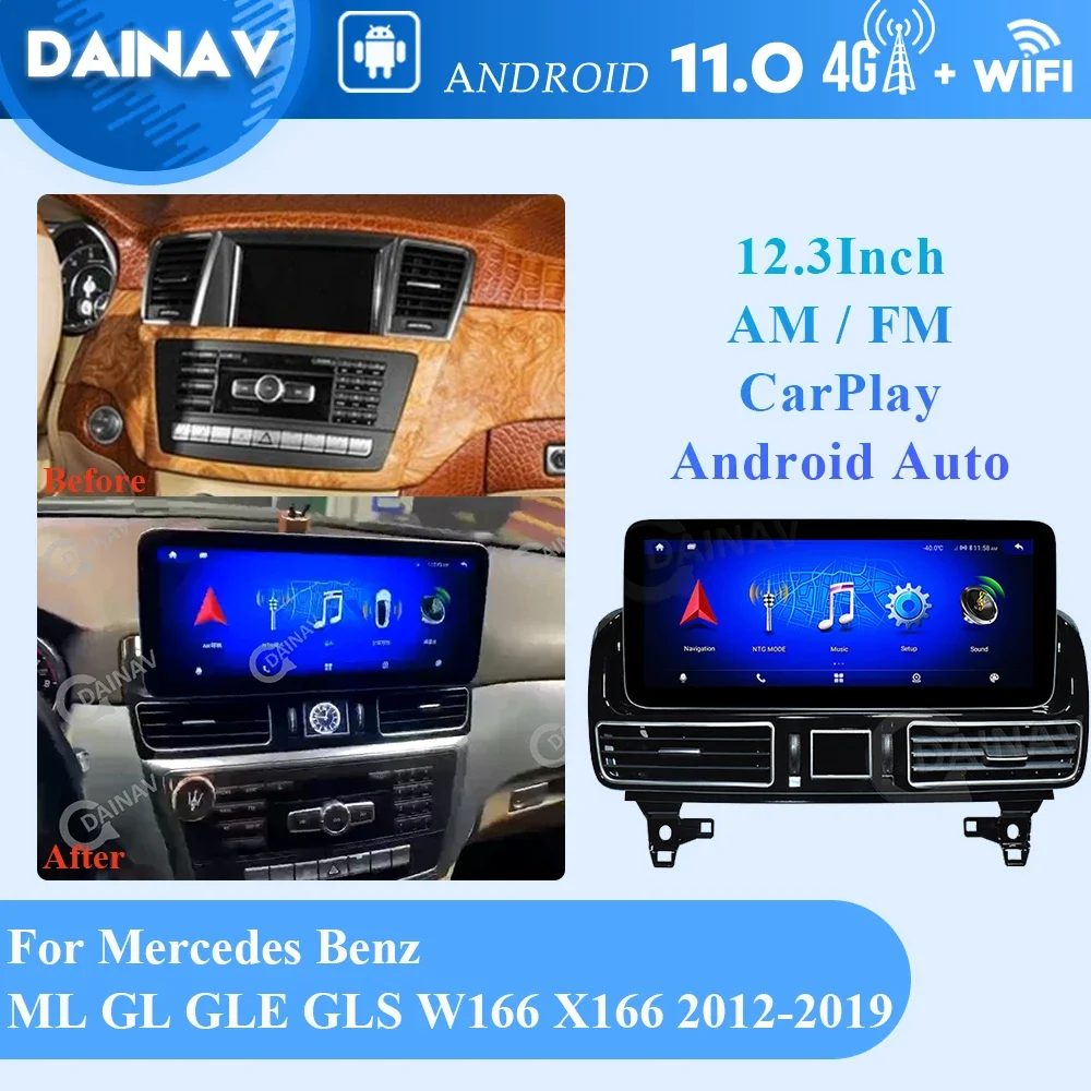Автомобильная магнитола на Android, 12,3 дюйма, для Mercedes Benz ML GL GLE GLS W166 X166 2012 2013-2019, GPS-навигация, мультимедийный плеер, головное устройство
Автомобильная магнитола на Android, 12,3 дюйма, для Mercedes Benz ML GL GLE GLS W166 X166 2012 2013-2019, GPS-навигация, мультимедийный плеер, головное устройство