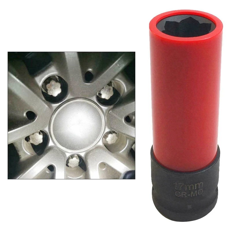 17mm Car Tire Anti-Theft Screw Sleeve Universal Wheel Lock Nut Removal Socket Wrench for Benz S Series W221
17mm Car Tire Anti-Theft Screw Sleeve Universal Wheel Lock Nut Removal Socket Wrench for Benz S Series W221