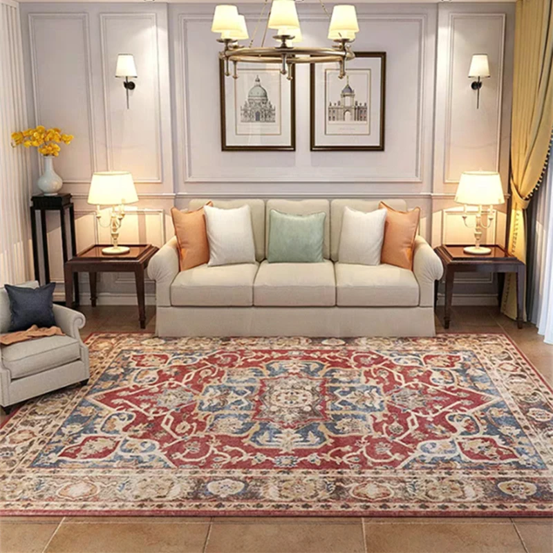 American Moroccan Carpet Living Room Bedroom Retro Persian Style Floor Mats Home Office Decoration Coffee Table Mat Study Rug
American Moroccan Carpet Living Room Bedroom Retro Persian Style Floor Mats Home Office Decoration Coffee Table Mat Study Rug