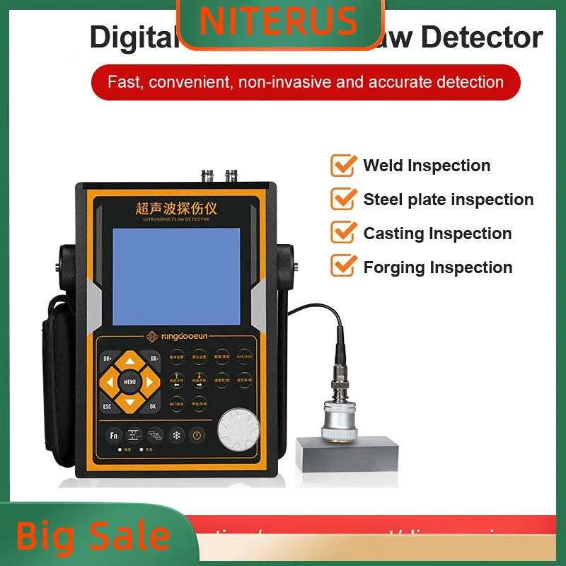 High Quality Ultrasonic Flaw Detector NDT with Extra Probes and Cables Digital
High Quality Ultrasonic Flaw Detector NDT with Extra Probes and Cables Digital