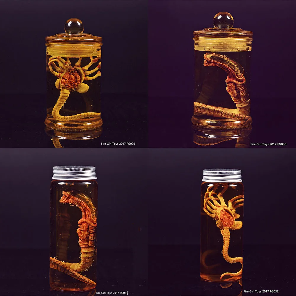 FG029 FG030 FG031 FG032 1/6 Scale Alien Larva Face Bug + Glass Bottle Larvae Chestburster Facehugger Culture Tank
FG029 FG030 FG031 FG032 1/6 Scale Alien Larva Face Bug + Glass Bottle Larvae Chestburster Facehugger Culture Tank