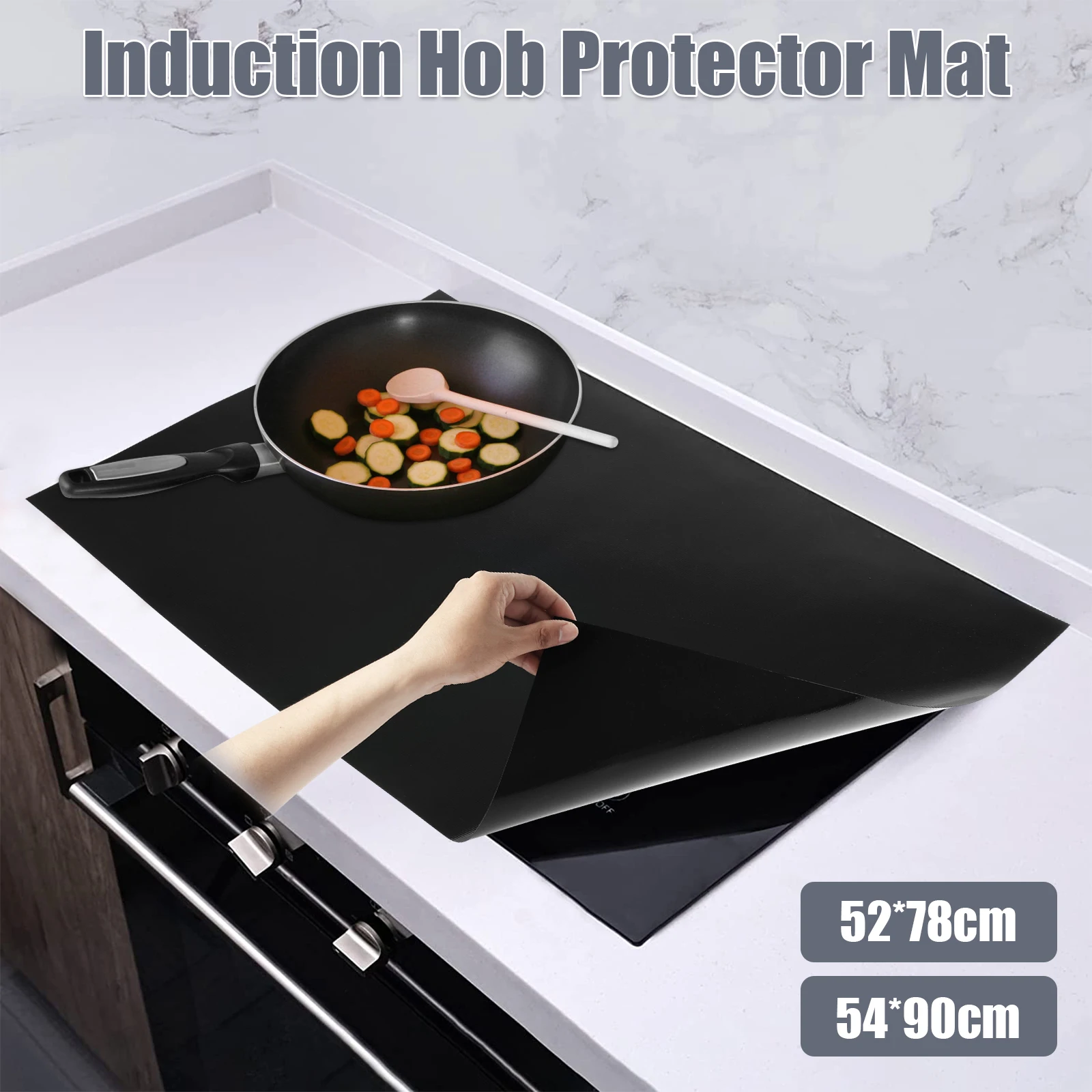 

Induction Cooker Cover Silicone Induction Cooker Mat Large Nonstick Electric Stove Cover Mat Multipurpose Stove Top Cover Pad