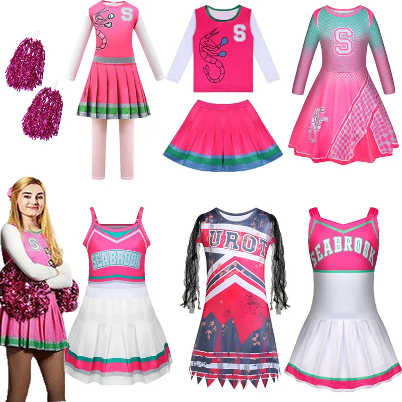 Kids Carnival Halloween Cheerleader Costume Cosplay Girls Addison Outfit Fancy Dress Zombie Cheer Camp Costumes Clothes for Girl
Kids Carnival Halloween Cheerleader Costume Cosplay Girls Addison Outfit Fancy Dress Zombie Cheer Camp Costumes Clothes for Girl