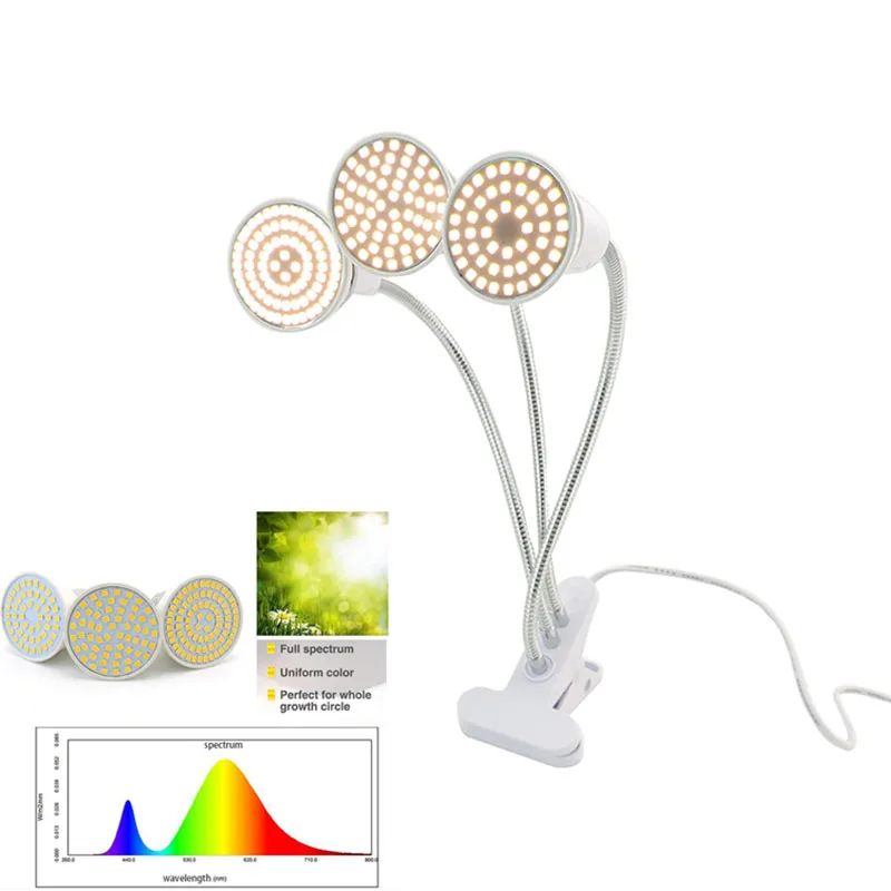3 Head Full Spectrum 60 80 LED Flower Plant Grow Light Phytolamp Desk Clip Fitolamp Indoor Yellow Grow Tent Growbox Grow Room
3 Head Full Spectrum 60 80 LED Flower Plant Grow Light Phytolamp Desk Clip Fitolamp Indoor Yellow Grow Tent Growbox Grow Room