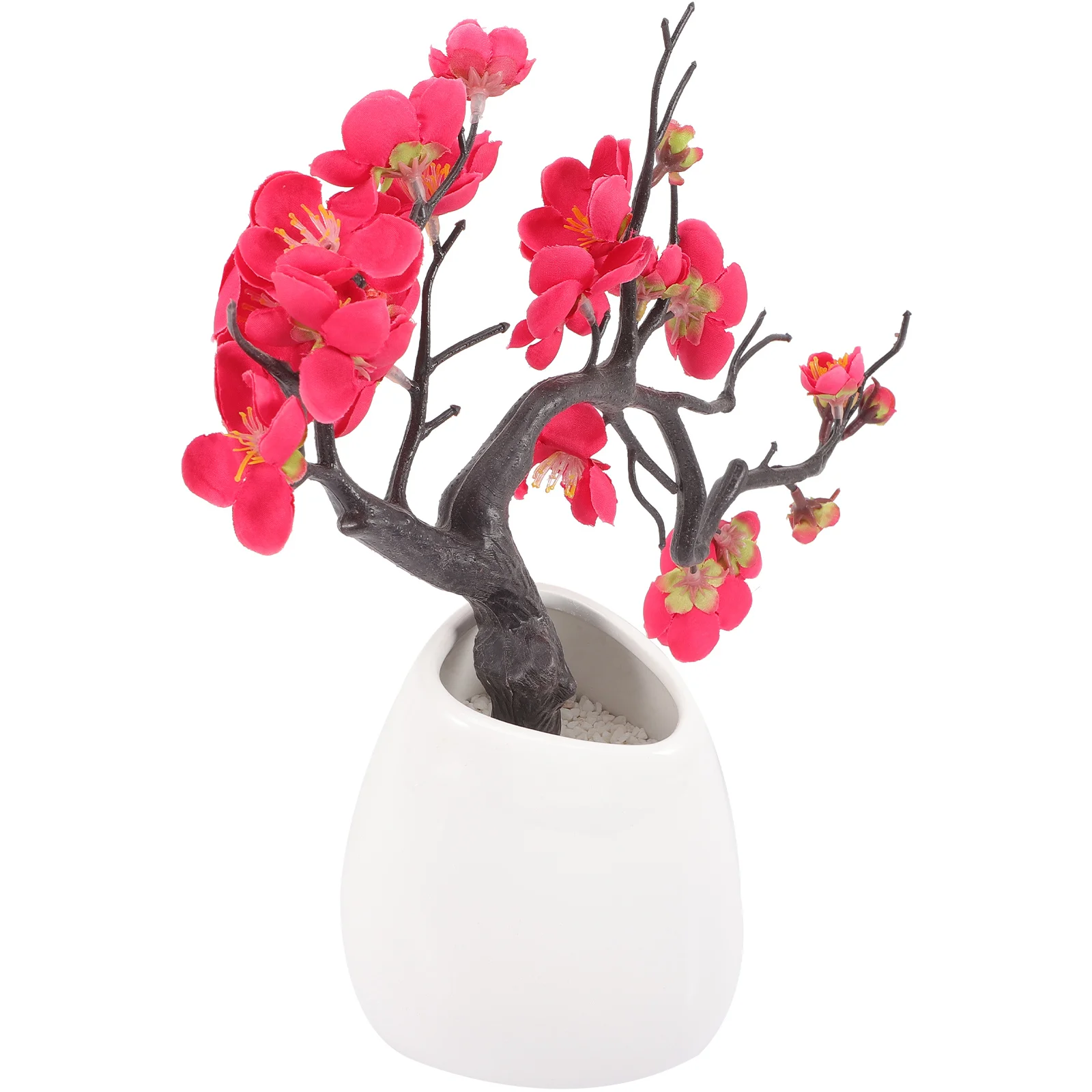 Fake Flower Plum Bonsai Pot Silk Artificial Tree Lifelike Live Turtles String Bouquet Faux Realistic Potted Red Branches
Fake Flower Plum Bonsai Pot Silk Artificial Tree Lifelike Live Turtles String Bouquet Faux Realistic Potted Red Branches