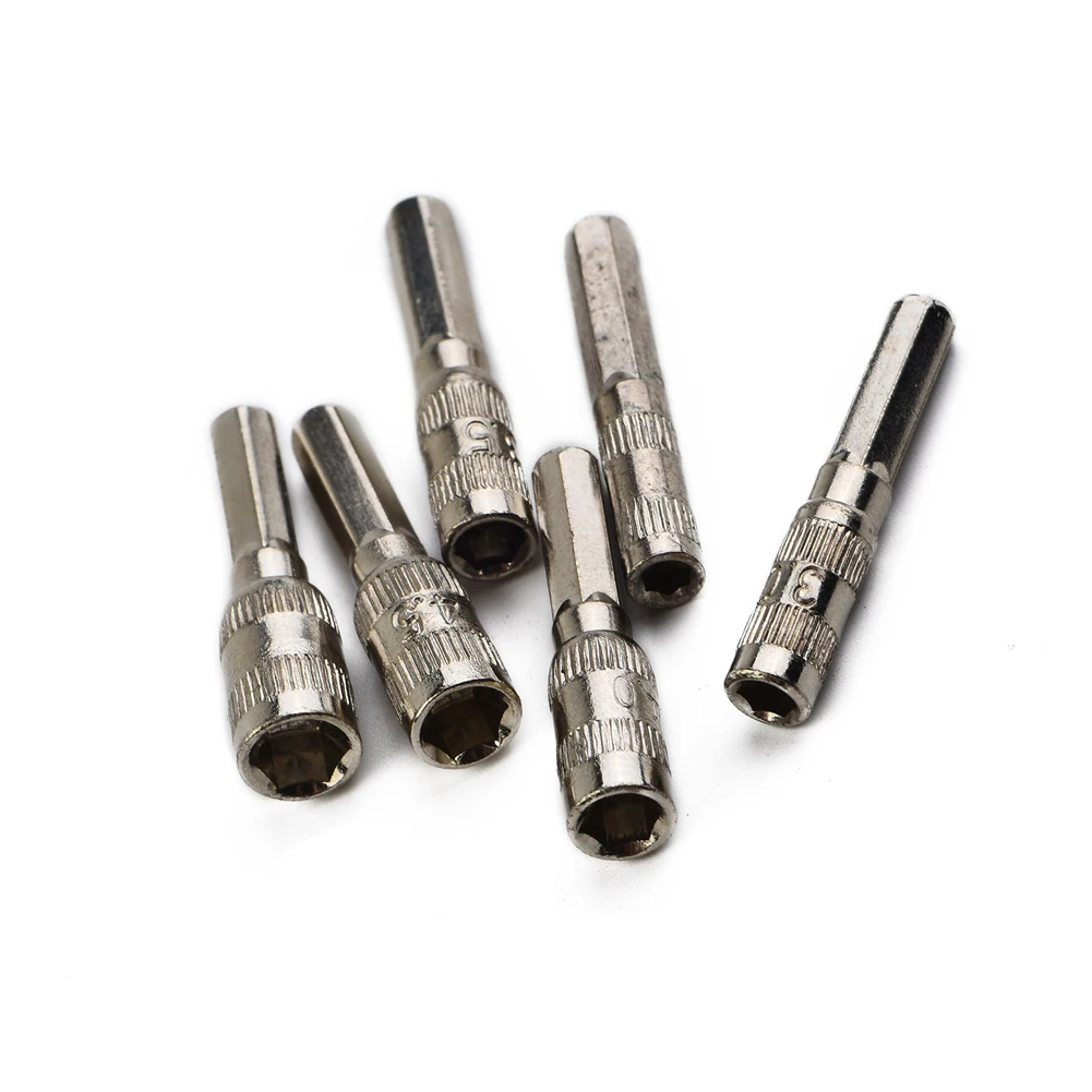 6 Point Hex Socket 6pcs/Set Silver Tone Driver For Car Repairing For Tightening Nuts For Handworkng Convenient
6 Point Hex Socket 6pcs/Set Silver Tone Driver For Car Repairing For Tightening Nuts For Handworkng Convenient