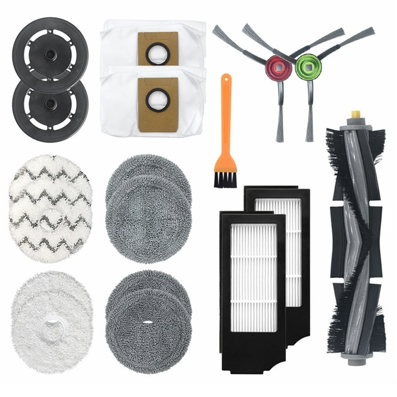 18Pcs For Ecovacs Deebot X1 Turbo/ Omni Robot Vacuum Cleaner Main Side Brush Mop Cloth Dust Bag Filter Accessories Kit
18Pcs For Ecovacs Deebot X1 Turbo/ Omni Robot Vacuum Cleaner Main Side Brush Mop Cloth Dust Bag Filter Accessories Kit