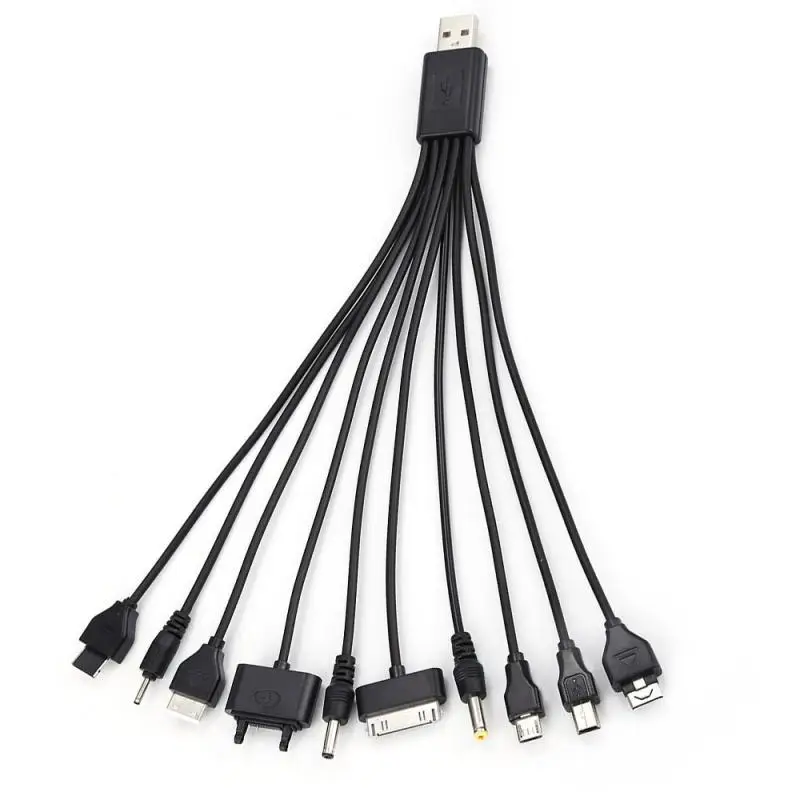 

10 In 1 USB Charger Cables Universal USB Adapter Cable Data Mobile Phones Cord For LG Nokia HTC SAMSUNG Sony Micro USB Cable