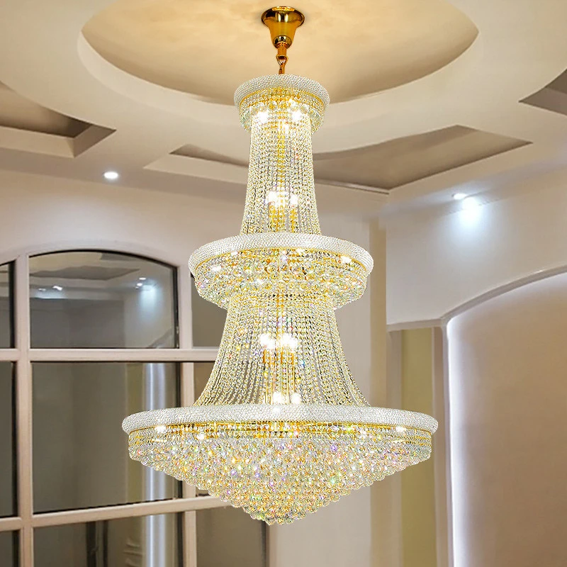 LED Pendant Light Luxury Living Room Crystal Chandelier Hotel Lobby Villa High Ceiling Staircase European-Style Chandelier
LED Pendant Light Luxury Living Room Crystal Chandelier Hotel Lobby Villa High Ceiling Staircase European-Style Chandelier