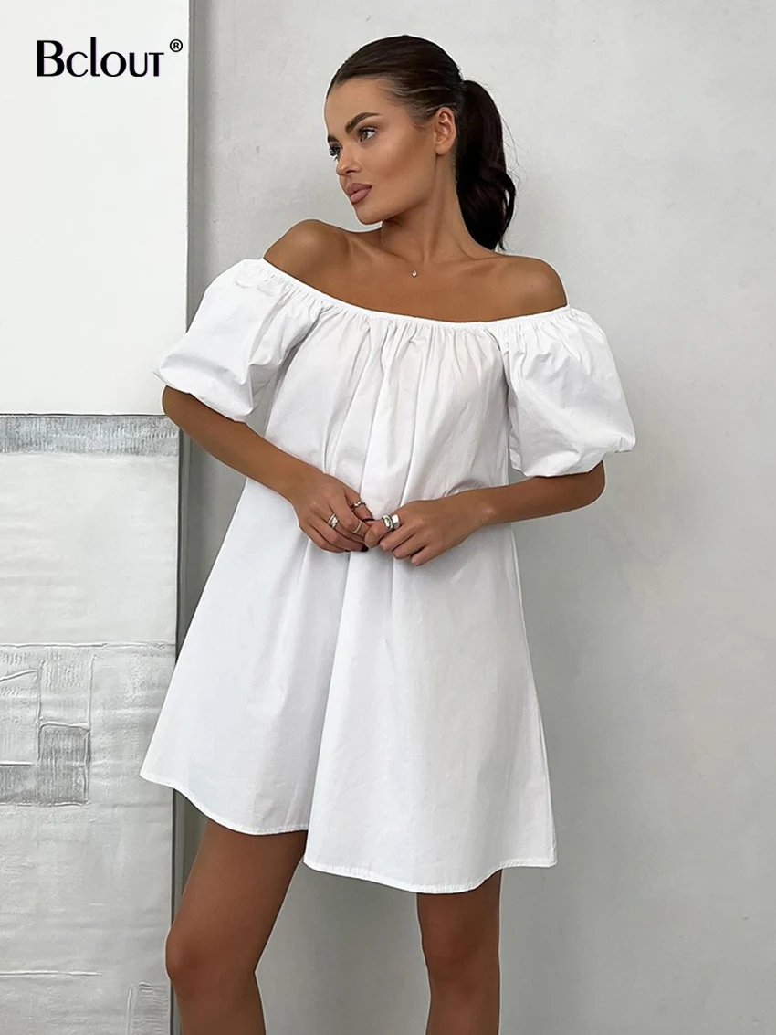 Bclout Summer Cotton A-Line Dress Women 2023 Elegant White Office Puff Sleeve Loose Mini Dresses Fashion Blue Pleated Sexy Dress
Bclout Summer Cotton A-Line Dress Women 2023 Elegant White Office Puff Sleeve Loose Mini Dresses Fashion Blue Pleated Sexy Dress