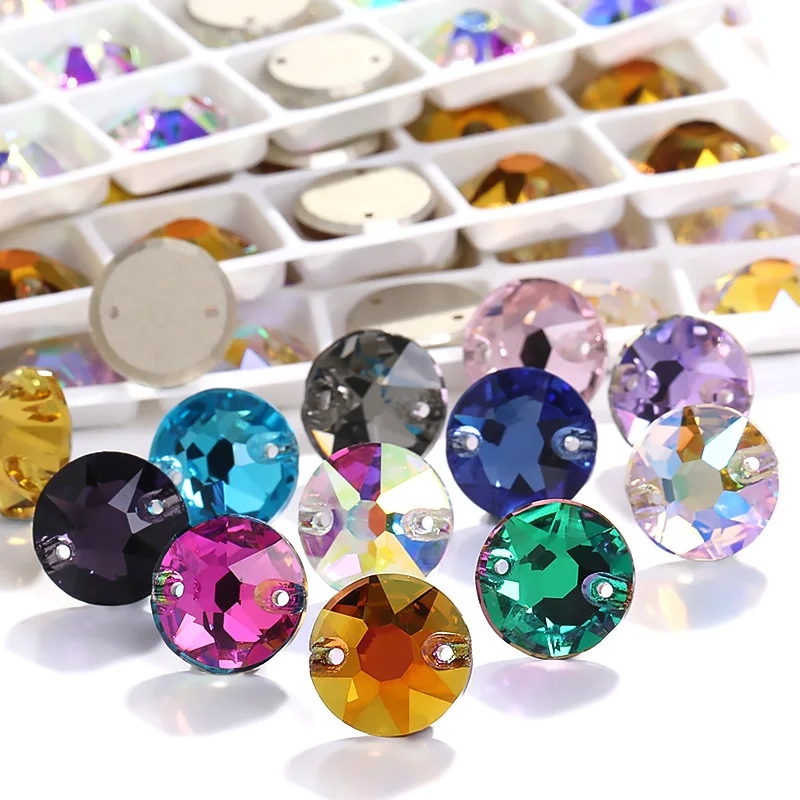 84pcs Flatback Round Glass Buttons For Clothes Dress Decoration Stone Crystal Sewing on Rhinestones for Crafts Needlework Beeds
84pcs Flatback Round Glass Buttons For Clothes Dress Decoration Stone Crystal Sewing on Rhinestones for Crafts Needlework Beeds